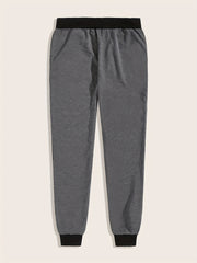 Men's Loose Fit Block Joggers with Drawstring Waist