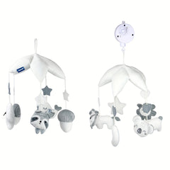 Baby Rattles Hanging Bell Plush Toy with Music Box