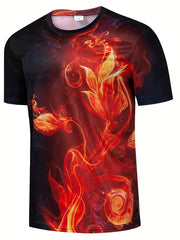 Men's Graphic T Shirt for Spring/Summer - Comfortable & Breathable
