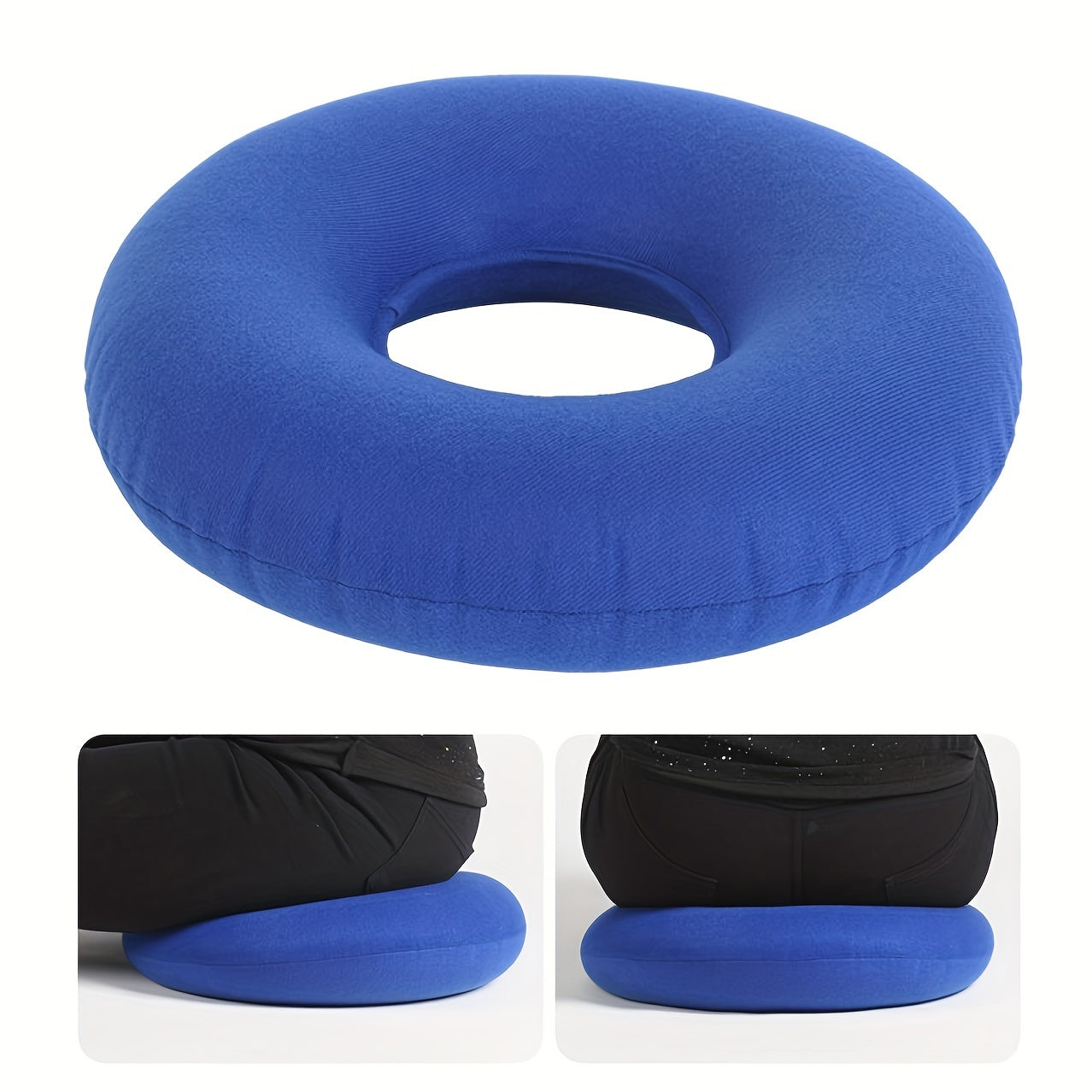 Donut Tailbone Pillow Memory Foam Seat Cushion with Pump