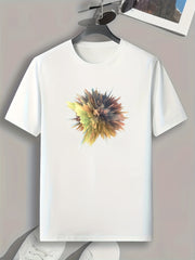 Artistic Painting Print Men's Graphic Tshirt Summer Casual Tee