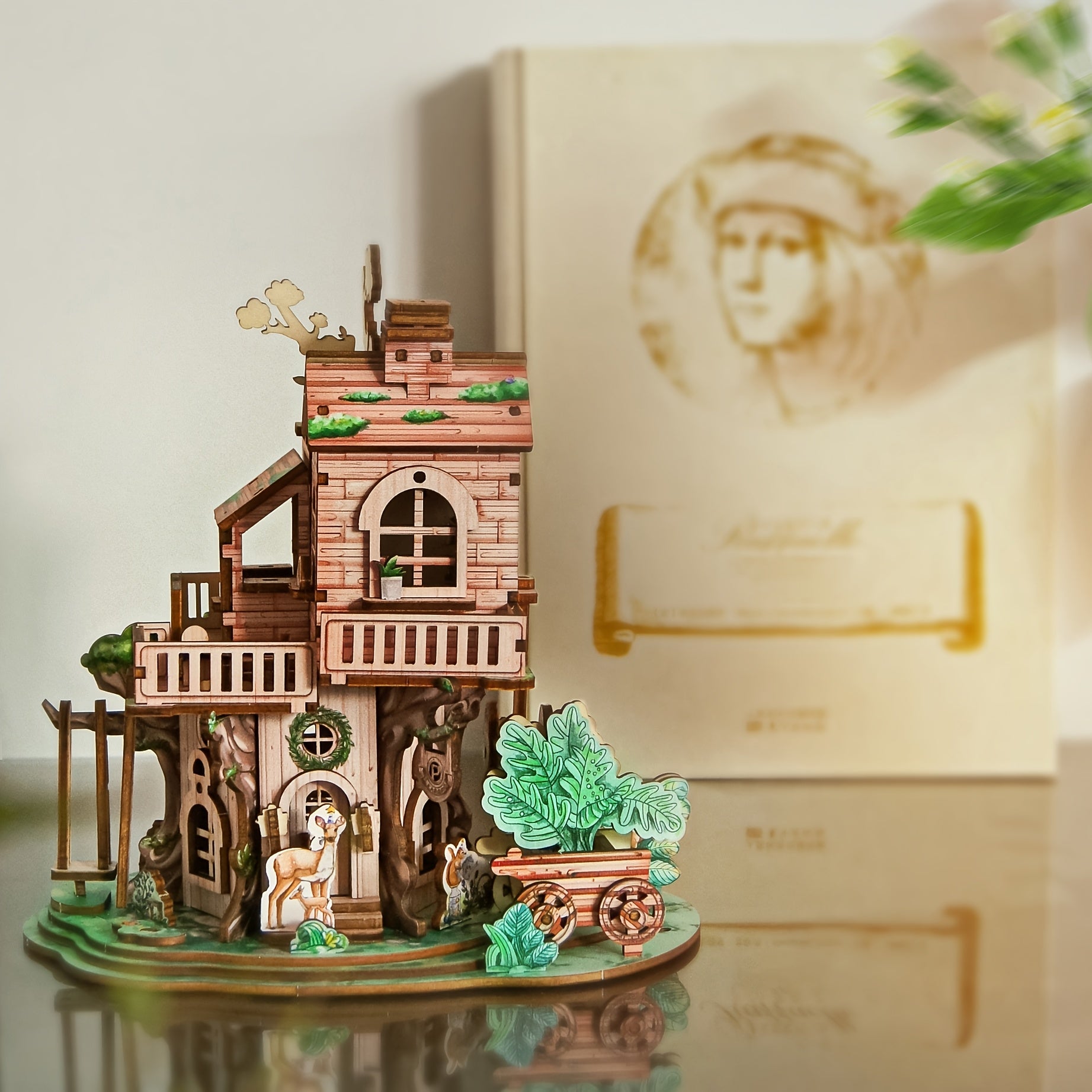 3D Wooden Puzzle DIY Treehouse Model House High Difficulty Building Blocks
