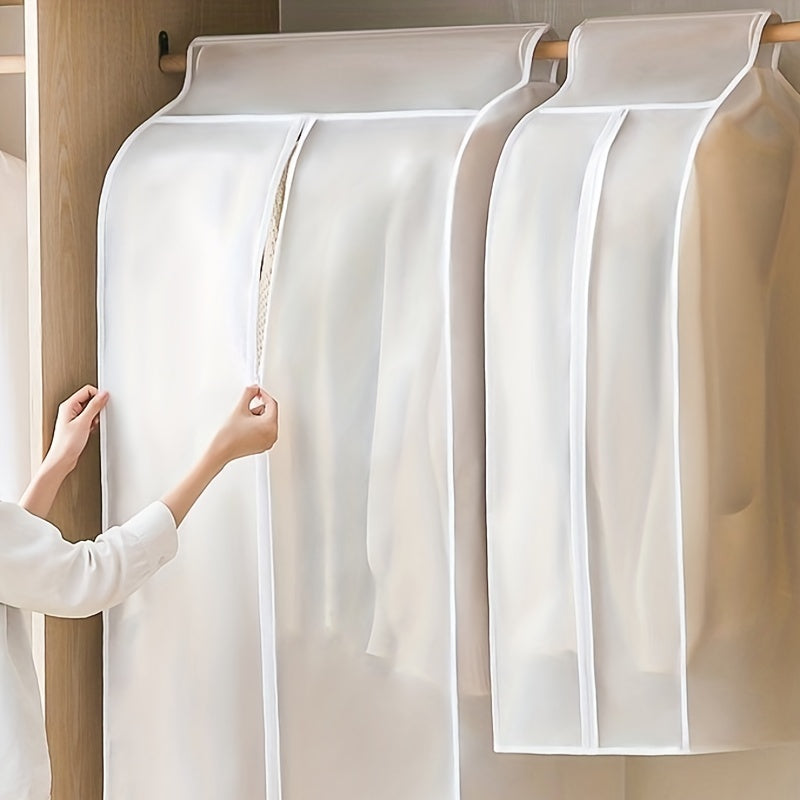 1pc Dust Cover Bag with Zipper for Clothes Storage