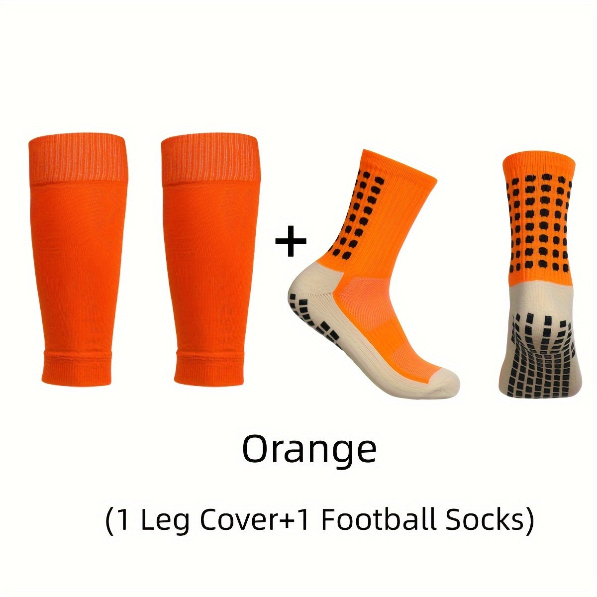 Men's Nylon Blend Breathable Fitness Shin Guards Anti Slip Socks