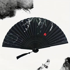 Folding Bamboo Fan Ancient Style Fan Chinese Small Dress Decoration Gift