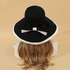 UV Protection Wide Brim Sun Hat for Travel Beach With Wind Rope