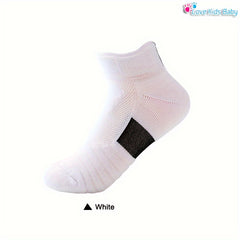 Unisex Kid's Solid Towel Sole Sport Socks Non Slip Breathable Quick Dry Socks