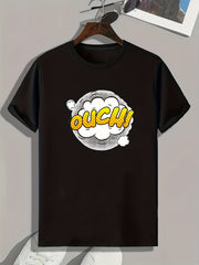 Men's OUCH Pattern Print Sports T-shirt