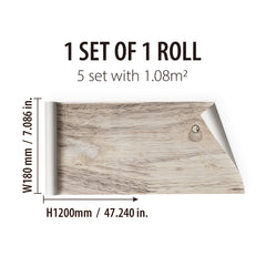 Classic Wood Grain Printed Floor Stickers - Waterproof & Wear resistant