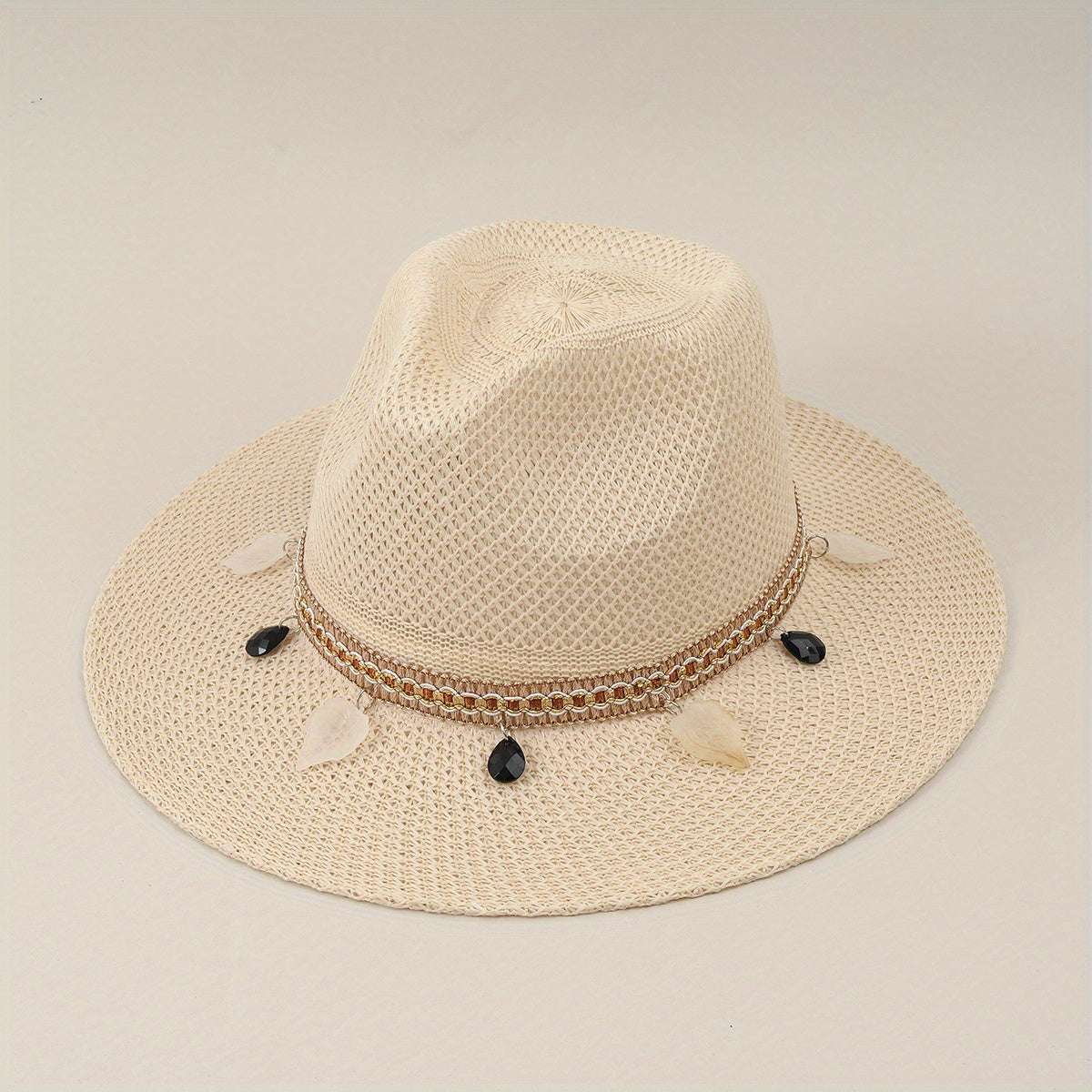 Summer Straw Hat Outdoor Sun Hat Casual Top Hat Travel Jazz Hat