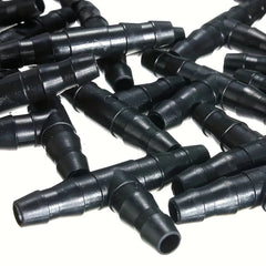 4pcs Barbed Tee Fittings for 4 7mm Water Tube Drip Irrigation