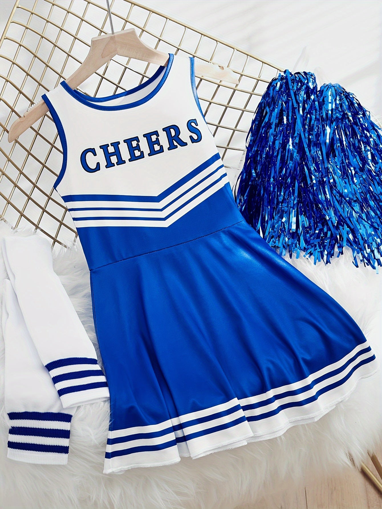 Kids Cheerleading Performance Dress in Multiple Colors