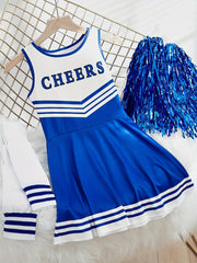 Kids Cheerleading Performance Dress in Multiple Colors