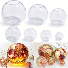 4pcs 08cm Silicone Sphere Molds for Resin Casting