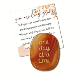 Calming Faux Crystal - Thinking Of You Gift - Stress Relief - Inspirational Gift