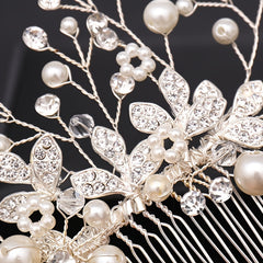 Rose Golden Hair Comb Wedding Hair Comb Bridal Hair Accessories