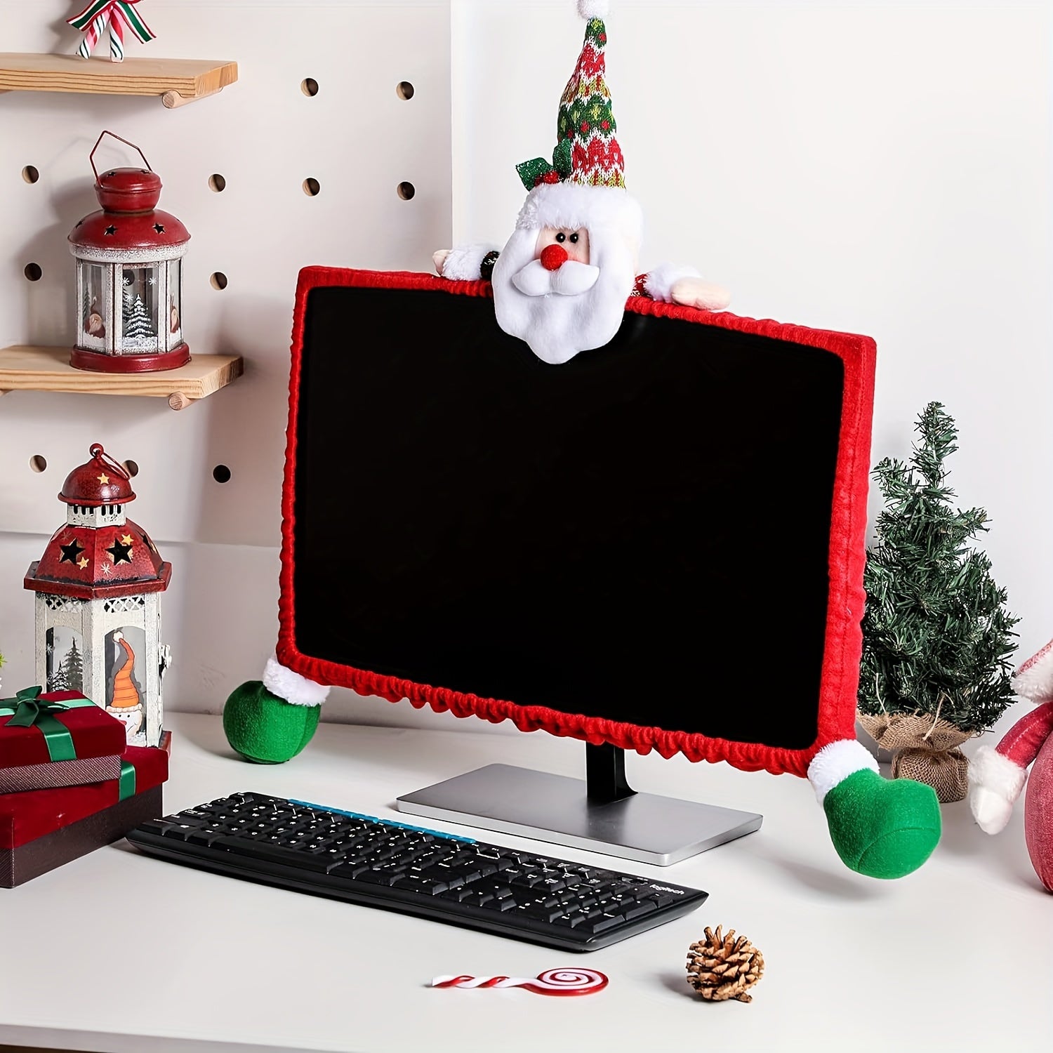 Christmas Computer Monitor Cover - Reindeer Design