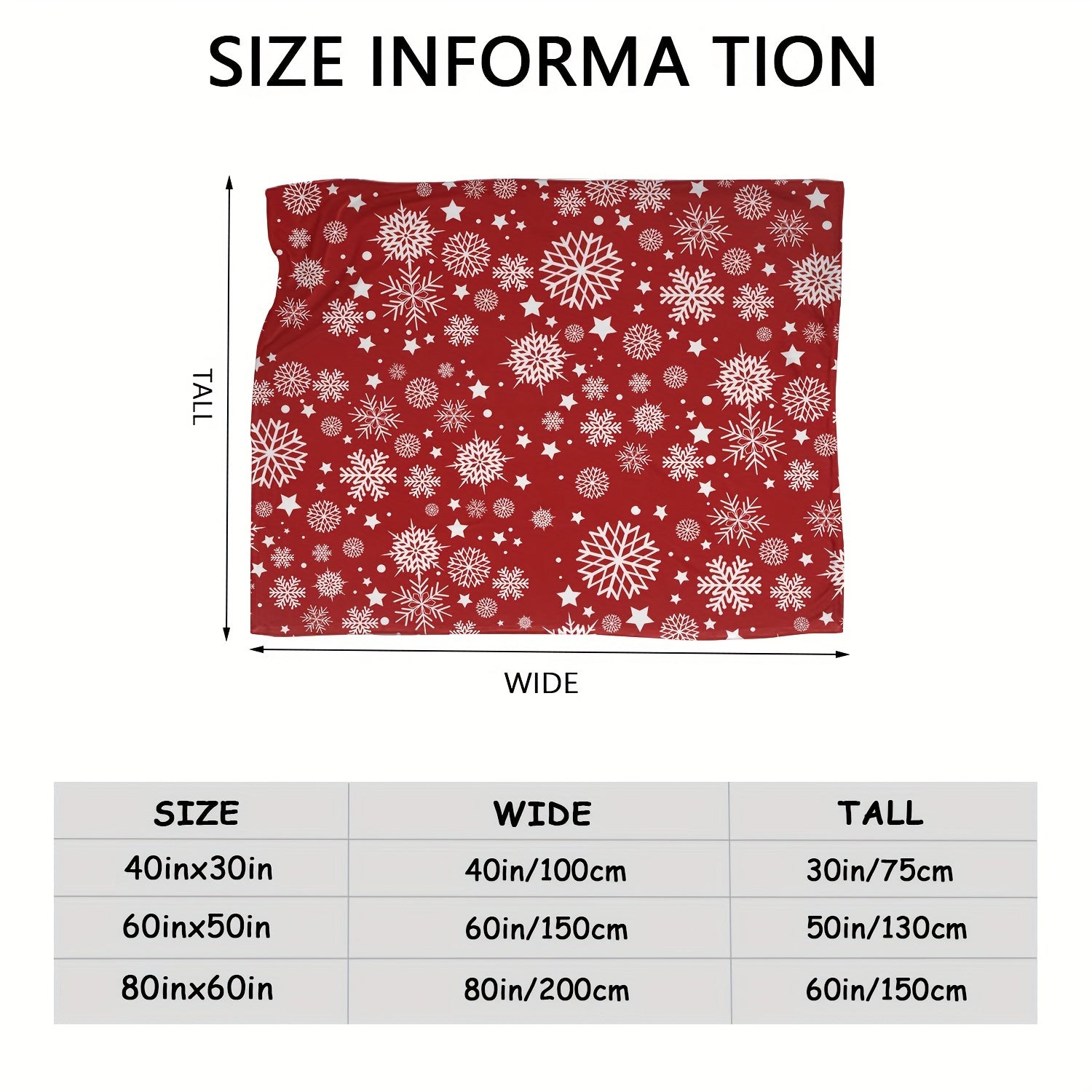 Christmas Snowflake Blanket Soft Warm Plush Sofa Bedroom Office Outdoor
