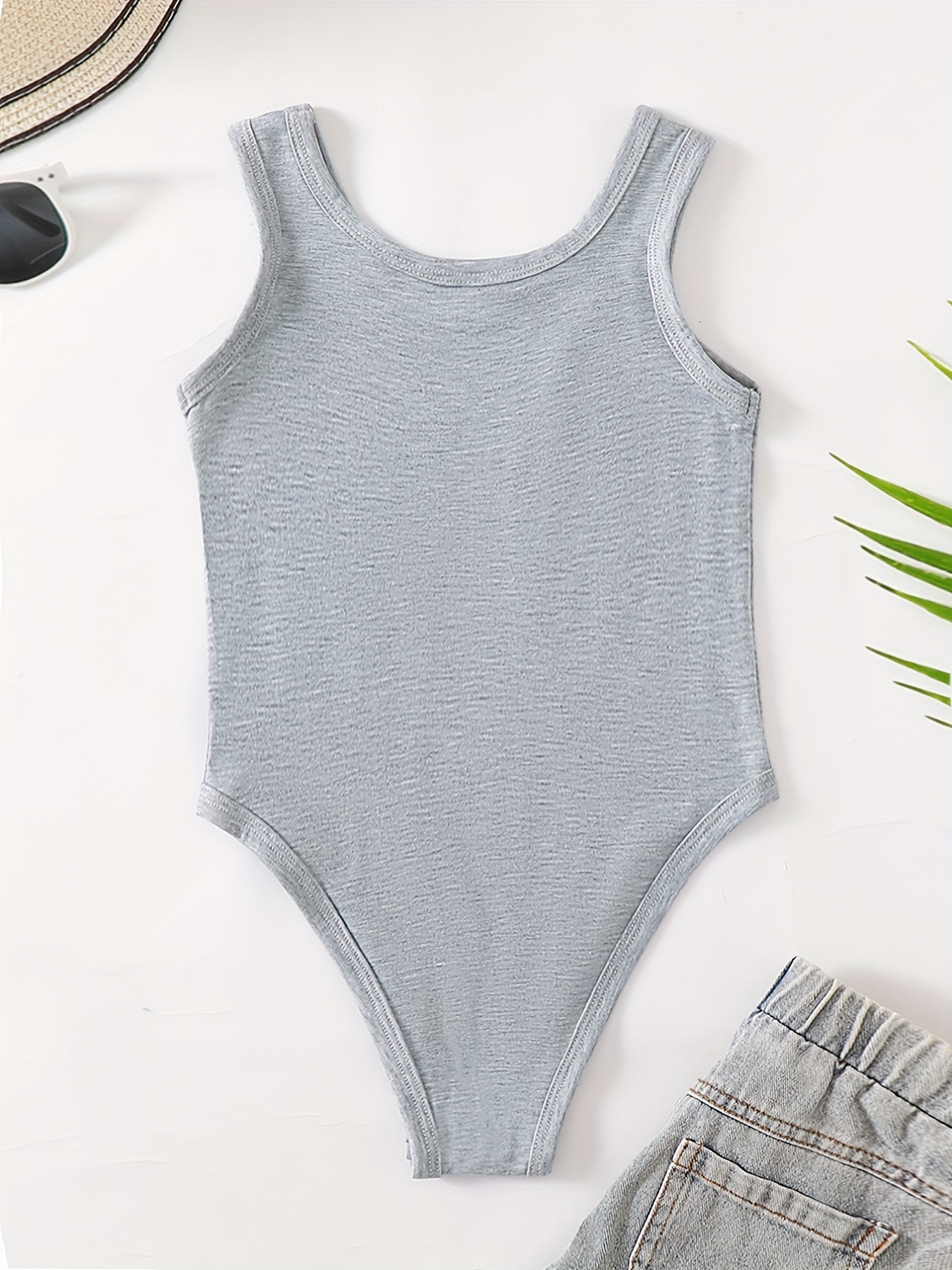 Toddler Girls Tank Rompers Bodysuit Kids Summer Clothes