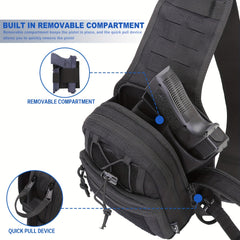 Tactical Chest Bag Camo Shoulder Crossbody Bag for Men & Women