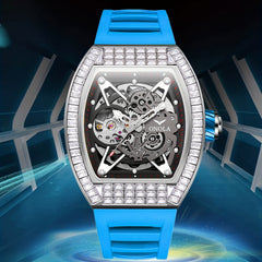 Rhinestone Studded Men's Business Watch