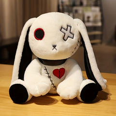 Set of 3 Gothic Rabbit Plush Toys - Unique Halloween Easter Gift 24