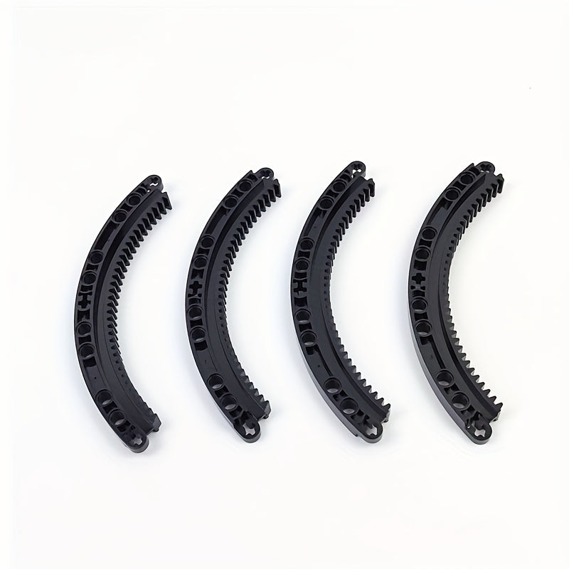 4pcs MOC Tech Blocks 27 Small Circular Arc Racks 24121 H