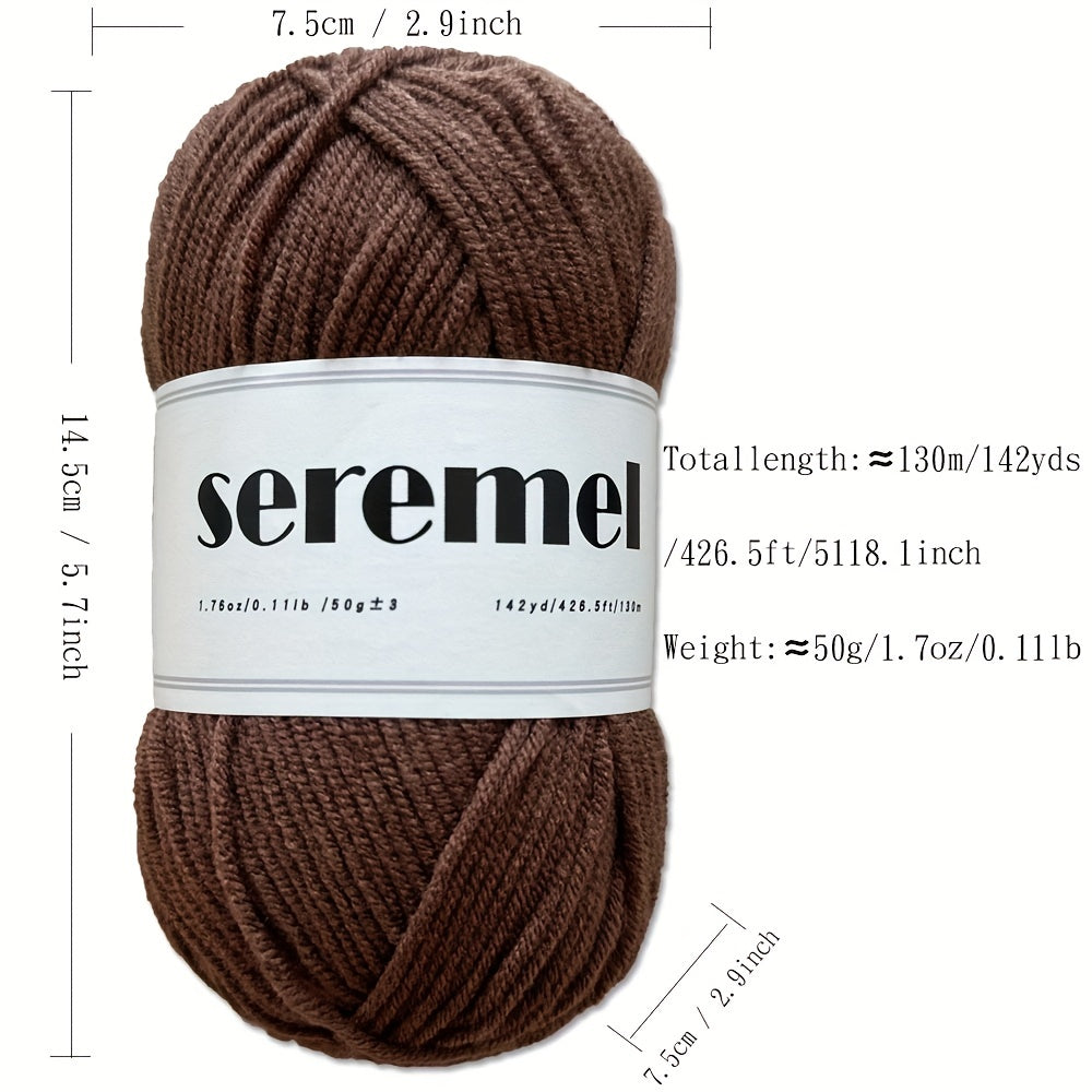 Soft 4-ply Acrylic Yarn 50g - Crocheting & Knitting - 130m