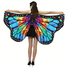 2pcs Butterfly Costumes for Womens Printing Fabric Butterfly Wings for Women