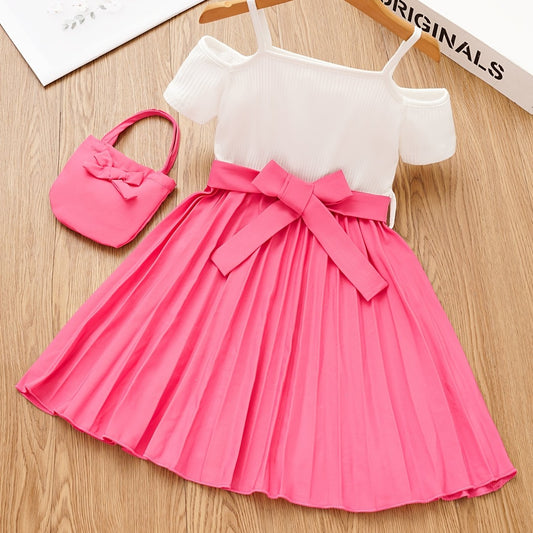 Sweet Girls' Off Shoulder Princess Dress