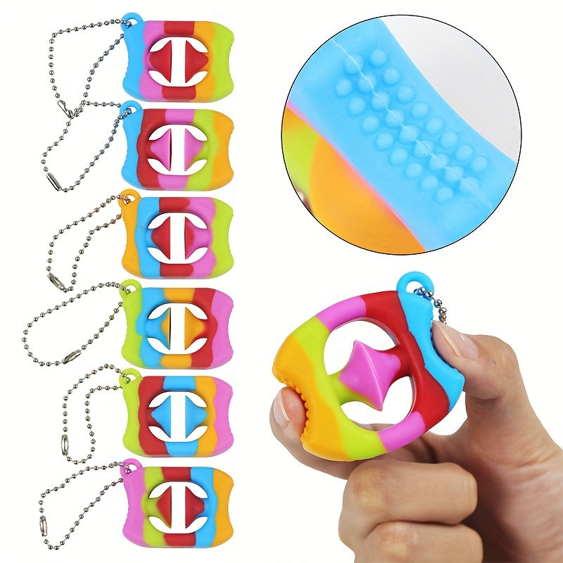 Silicone Finger Press Grip Ring Toy Halloween Christmas Gift