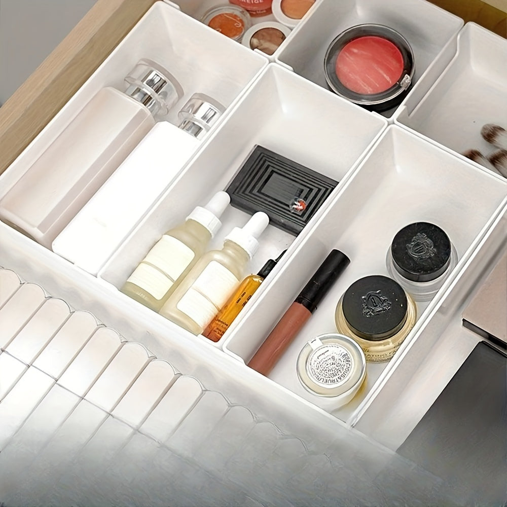 Versatile Stackable Storage Box for Cosmetics and Kitchen Supplies