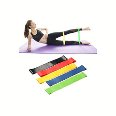 5pcs TPE Tension Ring Elastic Resistance Band Yoga Training