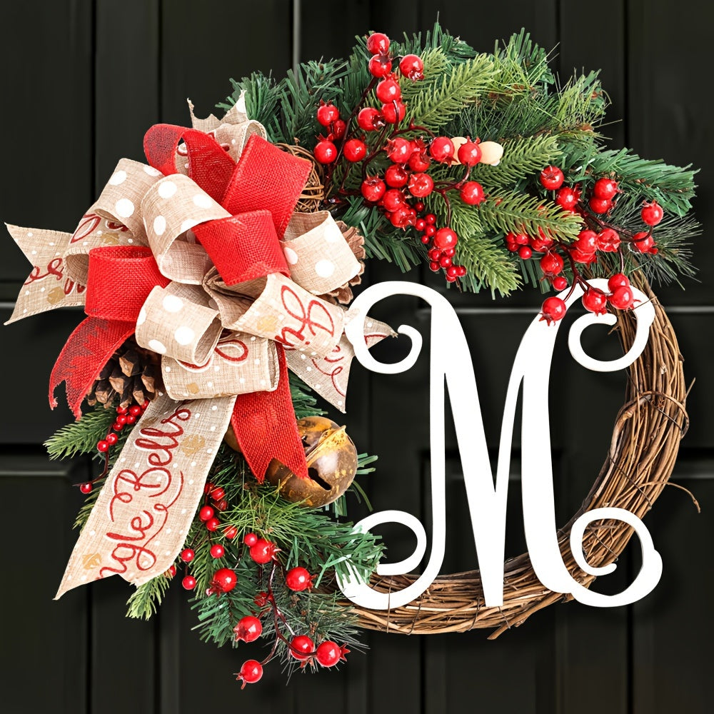 Christmas Wreath Letter Door Hanging Thanksgiving Decoration