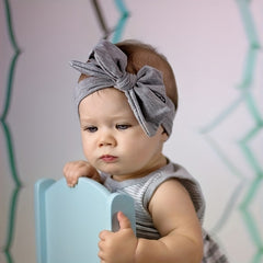 Baby Girl's Bowknot Turban Toddler Hairbands Soft Hair Accessory