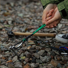 4pcs Tent Elastic Rope Hanging Buckle Multifunctional Canopy Pull Rope