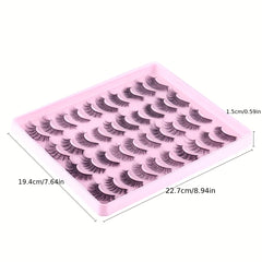 20 Pairs Fluffy Mixed Style Faux Mink Lashes for Daily Work Party Dating