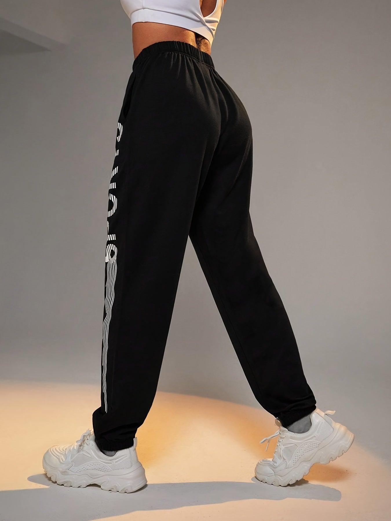 Solid Thickened Casual Pants Women's Athleisure