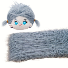 Cotton Doll Animal Hair Decoration Long Hair Roll Bundle Pillow Fabr