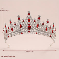 Baroque Style Crystal Crown Princess Headband Tiara Hair Accessories