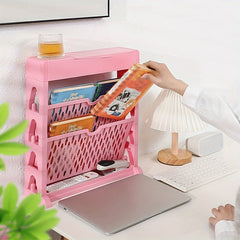 Desktop Storage Rack for Office Desk Stationery Organizer
