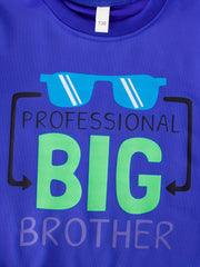 Toddler Boys Sweatshirt BIG BROTHER Print Pullover Top