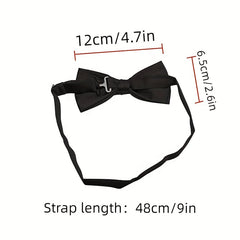 Adjustable Satin Tuxedo Bow Tie for Men