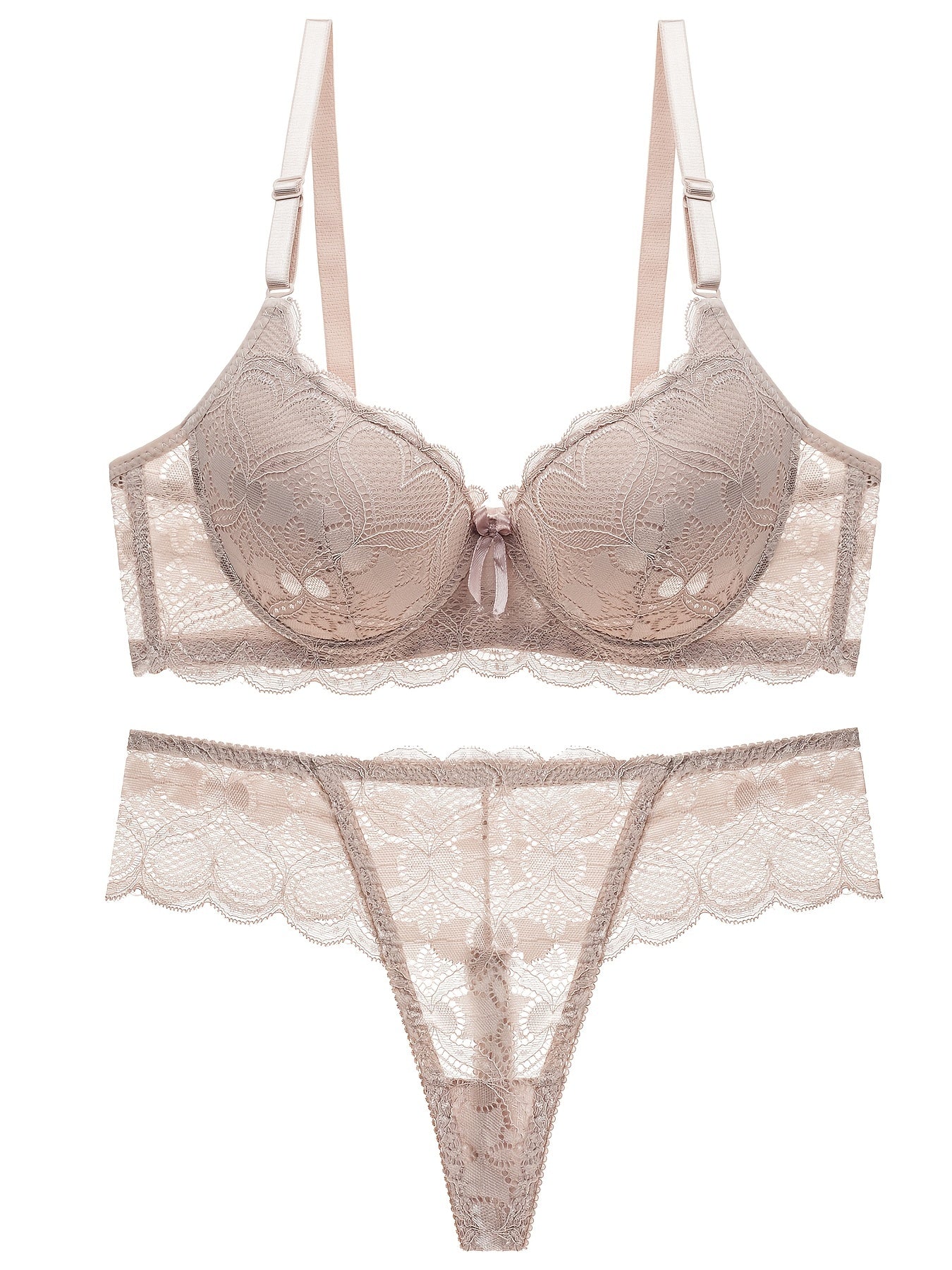 Women's Lace Lingerie Set Sexy Valentines Intimates Bra & Panty