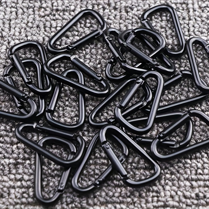 10pcs Aluminum Carabiners Bottle Keychain Hanging Buckle