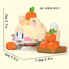 Mini Lucky Cats Building Blocks Toys Ideal for Birthday & Christmas