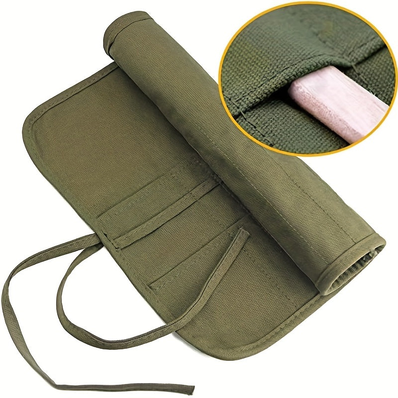 Paint Brush Holder 30 Slots Acrylic Canvas Bag Watercolor Gouache Brush Pen