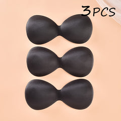 3pcs Soft Sponge Bra Insert Pads for Chest Enhancer Women's Lingerie Accessories