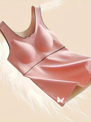 Women's Thermal Sleeveless Top Plush Lined Underwear Soft & Comfortable
