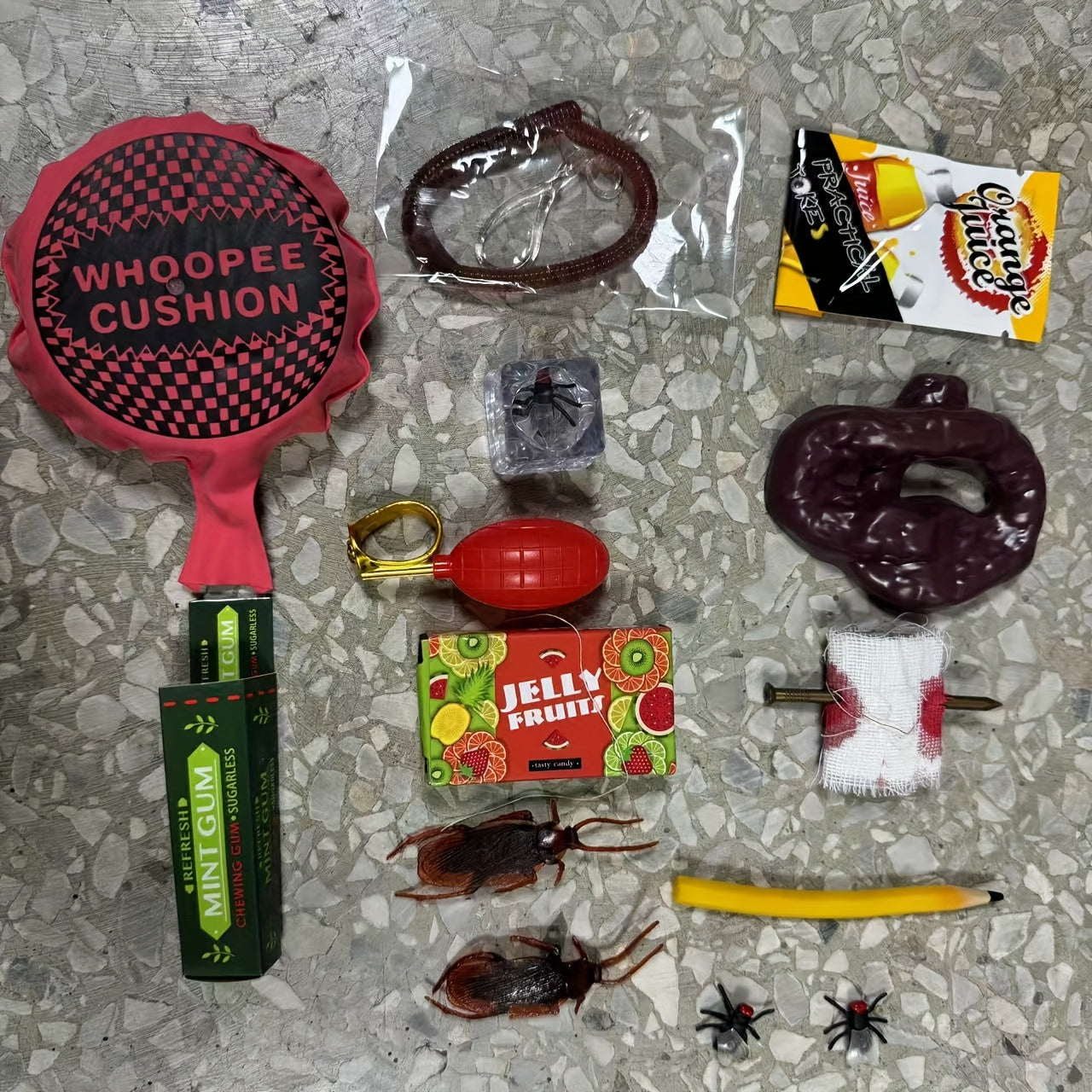 15pc Prank Gags & Novelty Set for April Fool's Jokes
